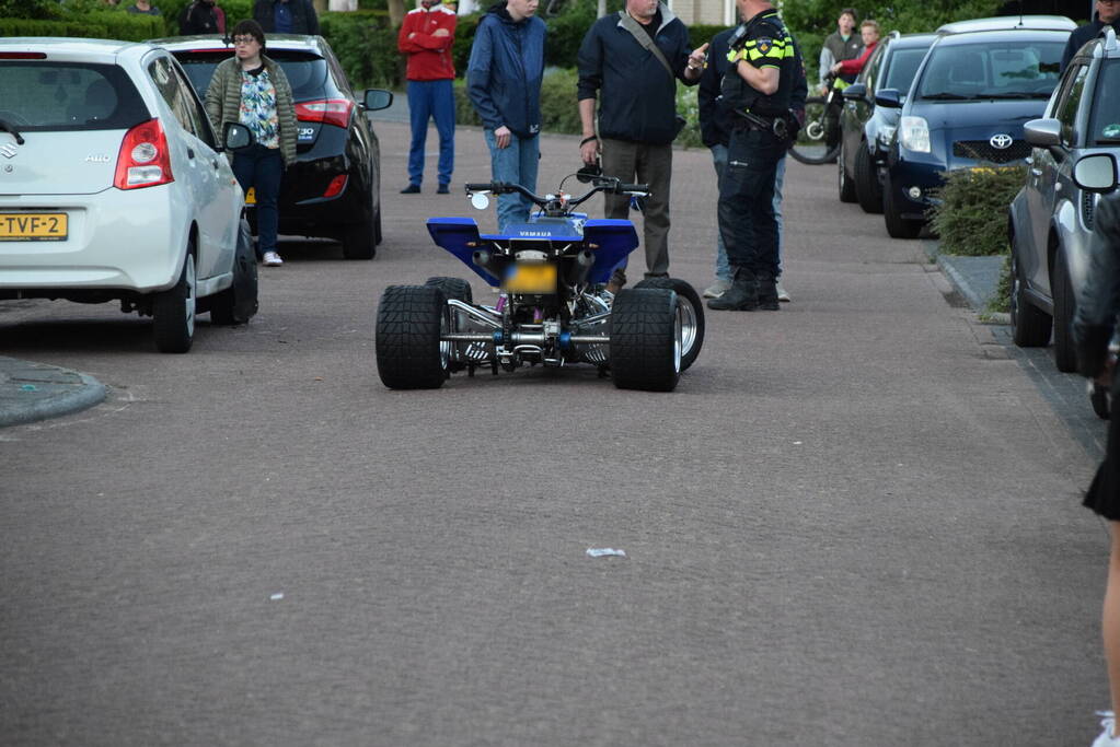Quad bestuurder gewond bij botsing met auto