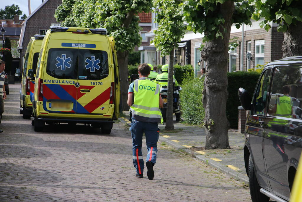 Traumahelikopter landt voor moeder en pasgeboren kind