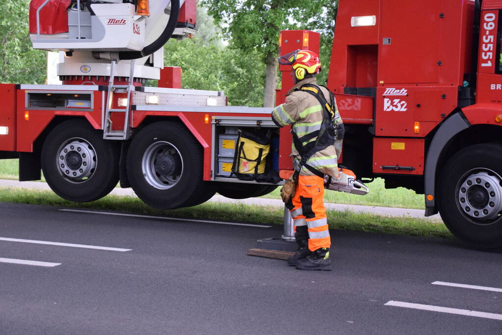 Hoogwerker brandweer weigerde dienst bij stormschade