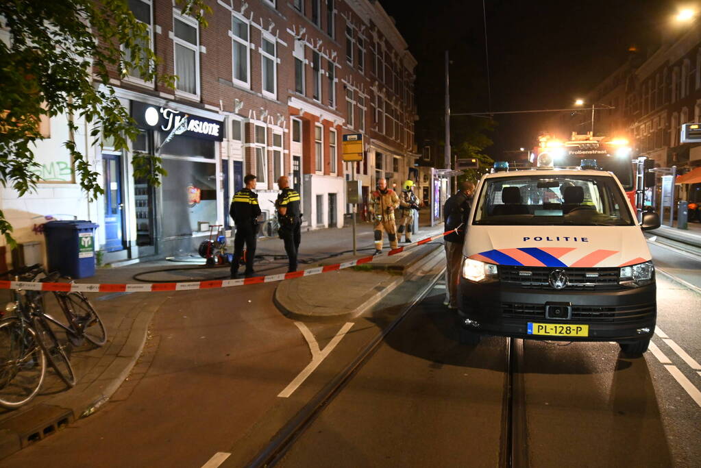 Woningen ontruimd door brandstichting bij winkel 't Kraslotje