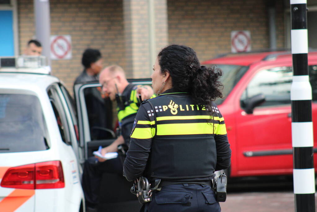 Veel politie bij aanhouding