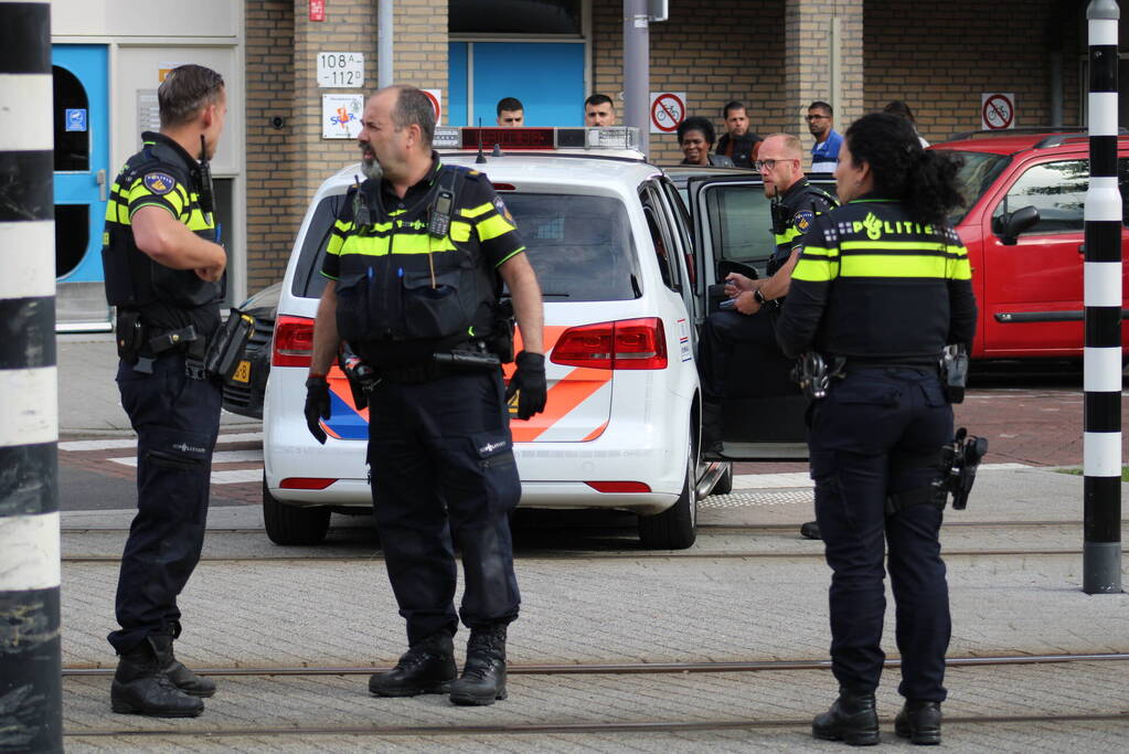 Veel politie bij aanhouding
