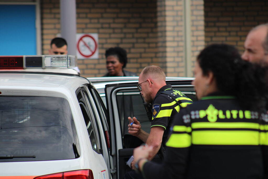 Veel politie bij aanhouding