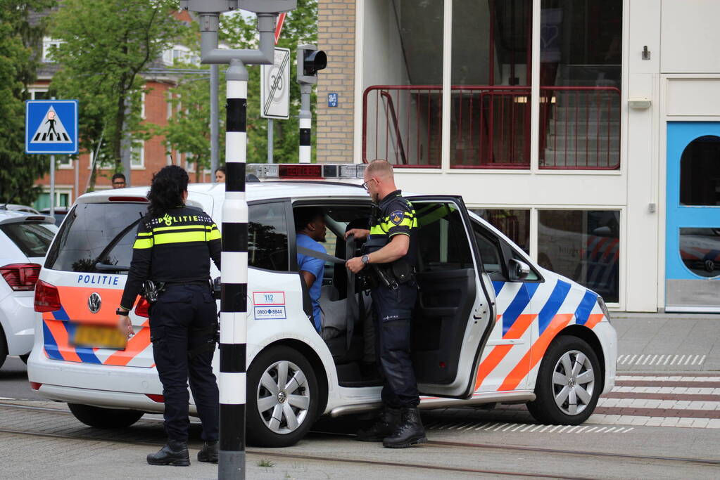 Veel politie bij aanhouding