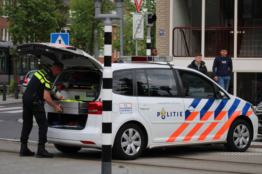 Veel politie bij aanhouding