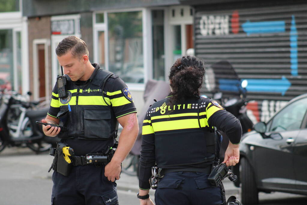 Veel politie bij aanhouding