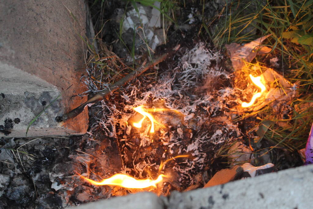 Brandstichting op bouwterrein
