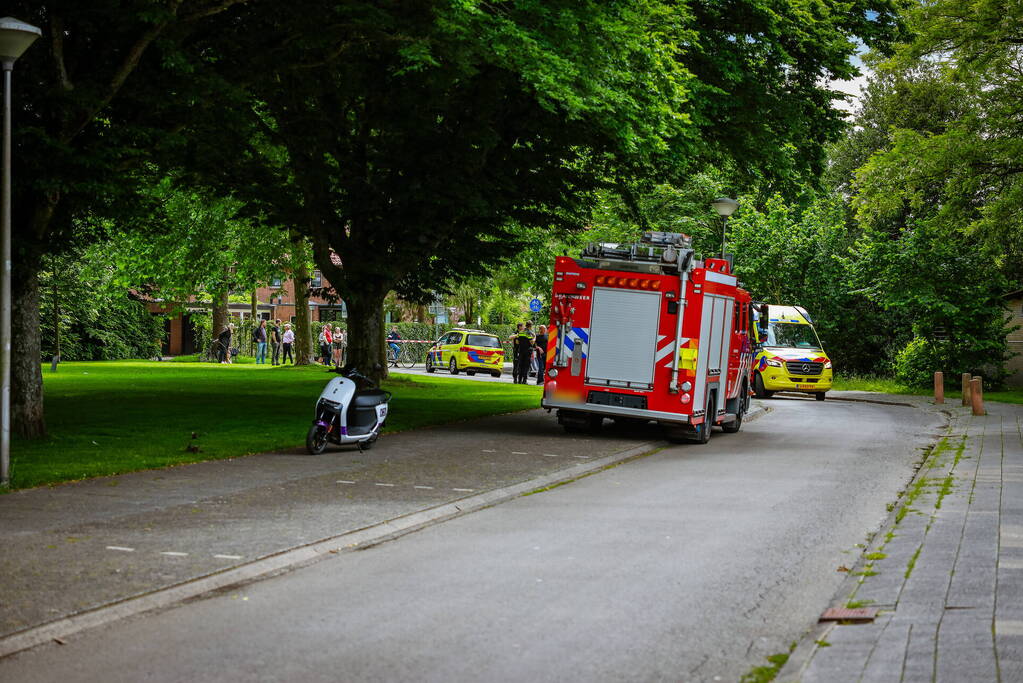 Traumahelikopter landt voor incident met kind in brandgang