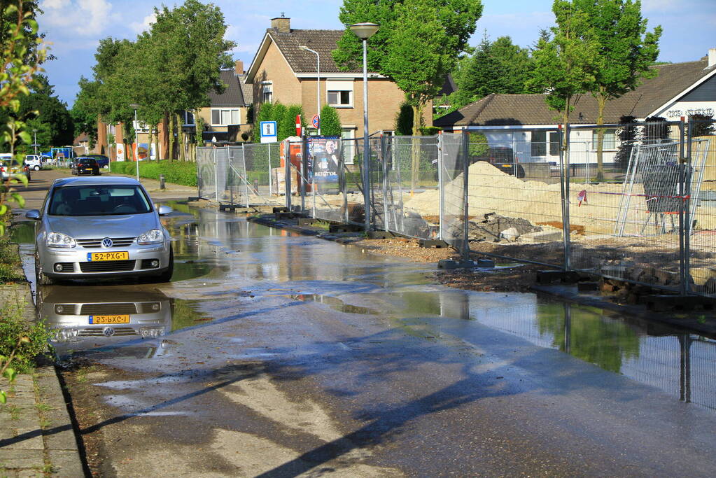 Huishoudens zonder water door lekkage