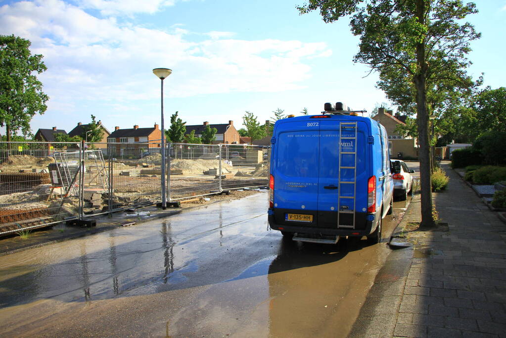 Huishoudens zonder water door lekkage
