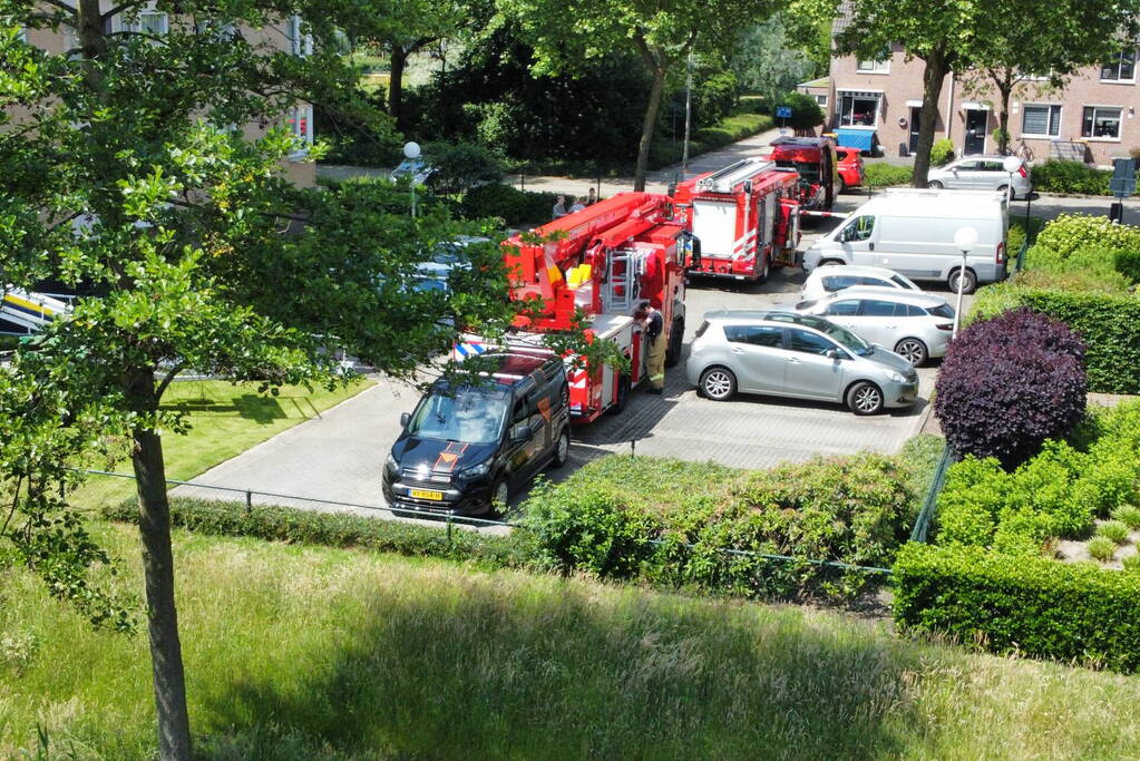 Dakdekker veroorzaakt brand bij werkzaamheden