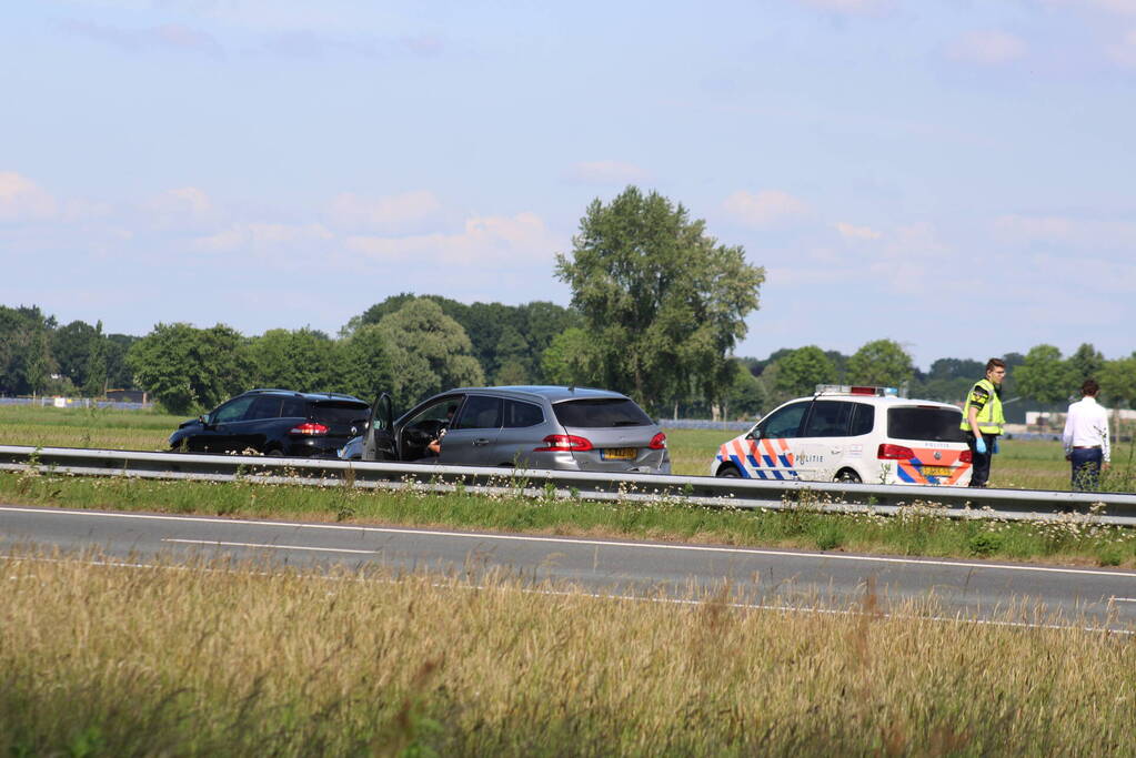 Kop-staart aanrijding zorgt voor flinke vertraging