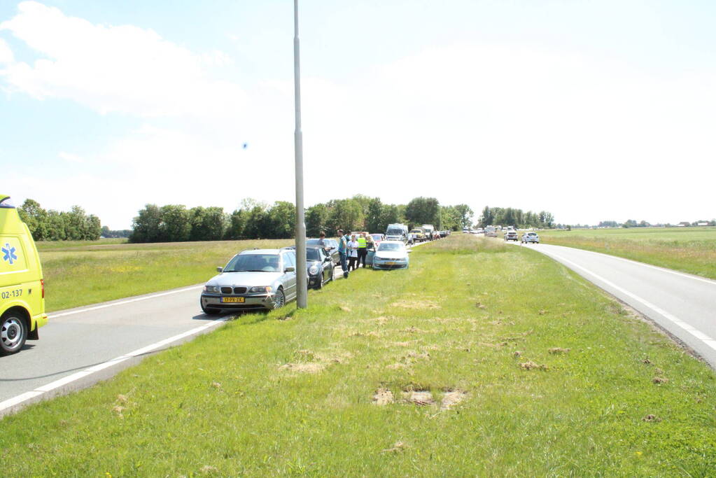 Meerdere voertuigen betrokken bij aanrijding