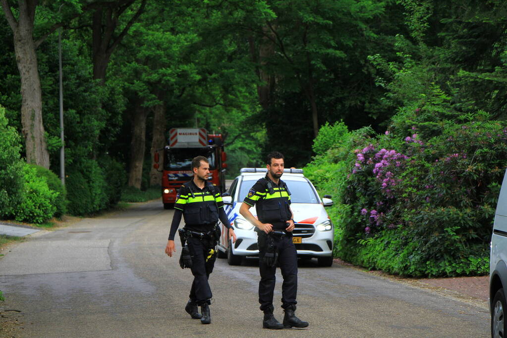Lichte rookontwikkeling bij brand in woning