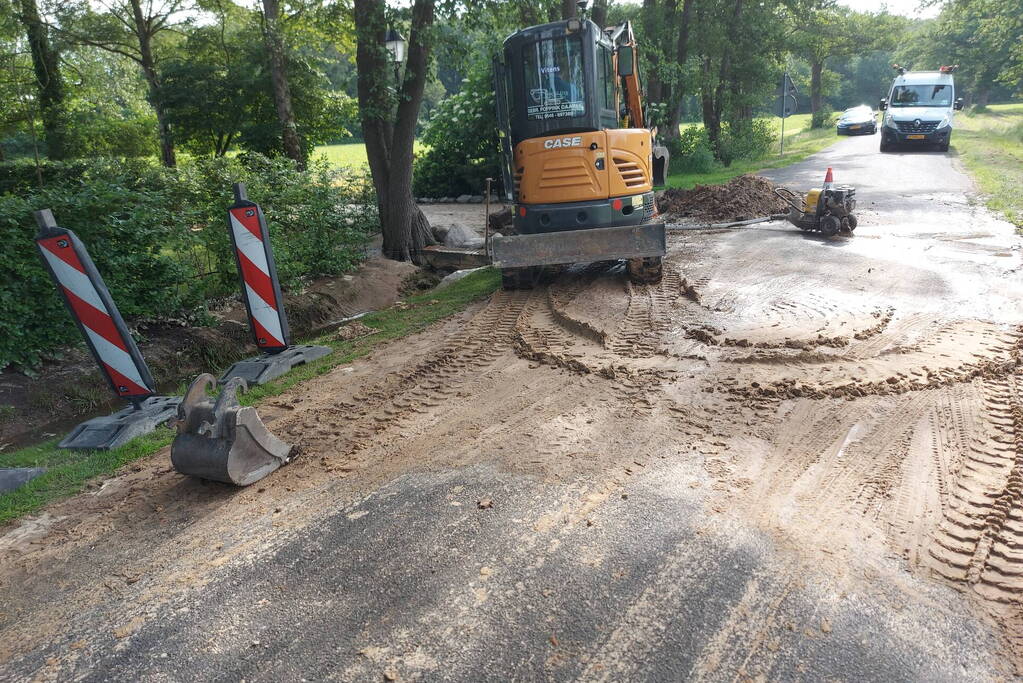 Reparatiewerkzaamheden na leidingbreuk