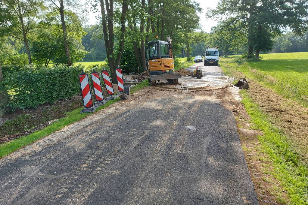 Reparatiewerkzaamheden na leidingbreuk