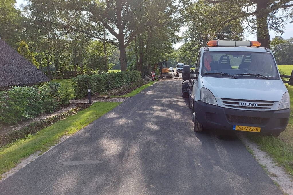 Reparatiewerkzaamheden na leidingbreuk