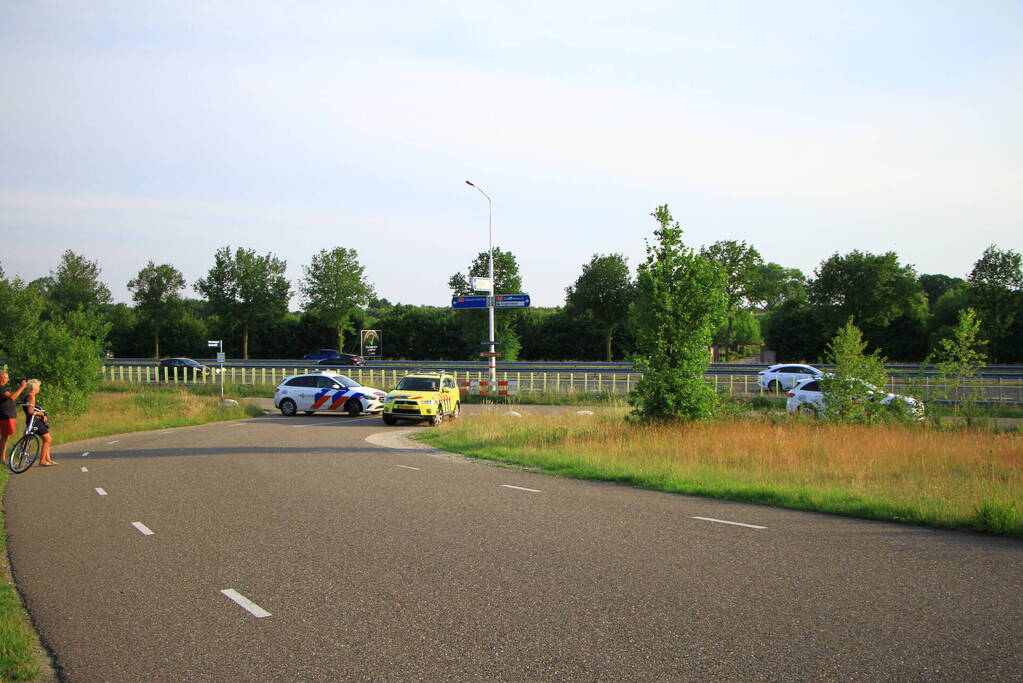 Traumahelikopter landt voor ongeval