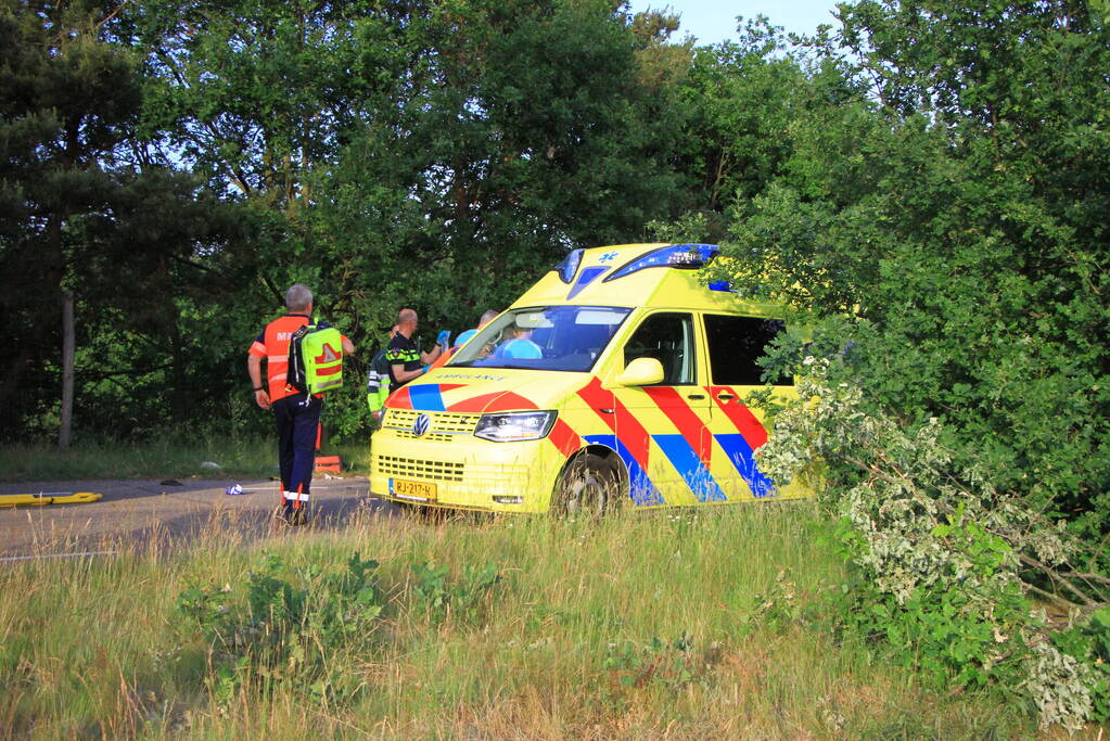 Traumahelikopter landt voor ongeval