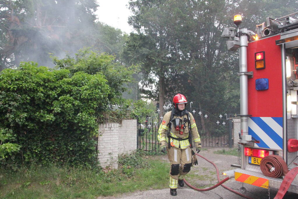 Veel rook bij brand in natuurgebied
