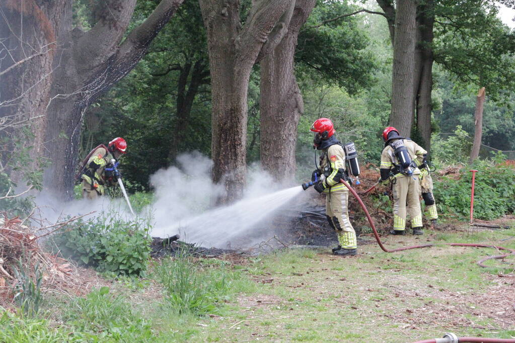 Veel rook bij brand in natuurgebied