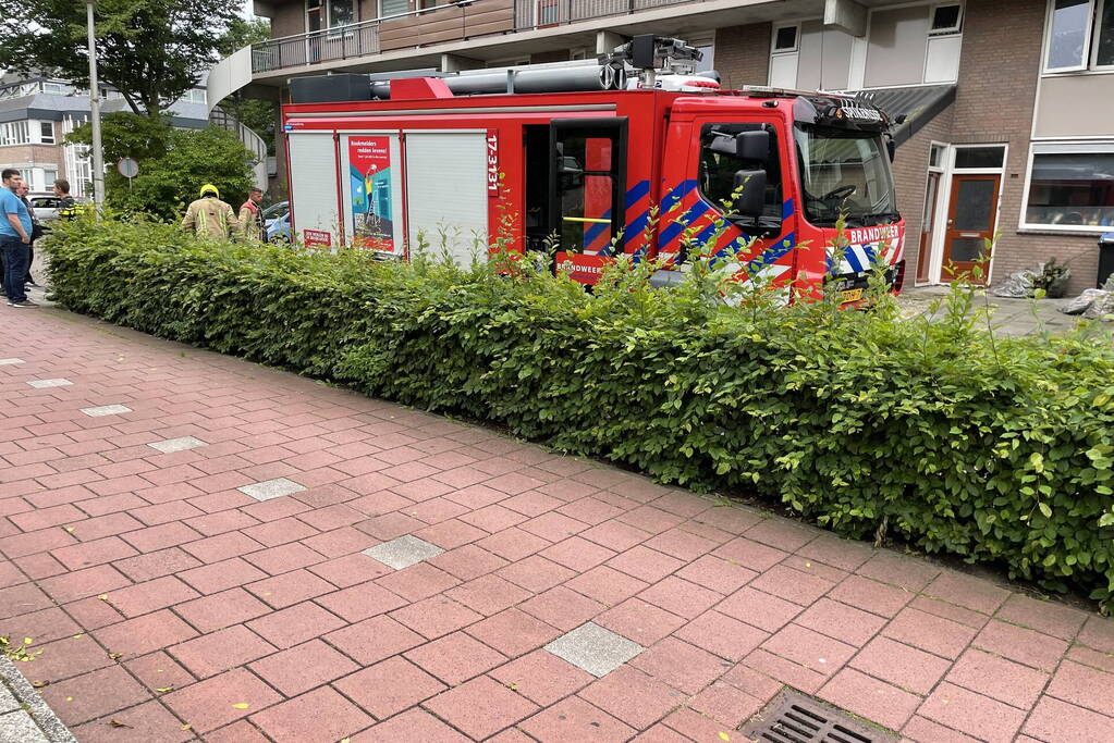 Wasdroger vat vlam in woning