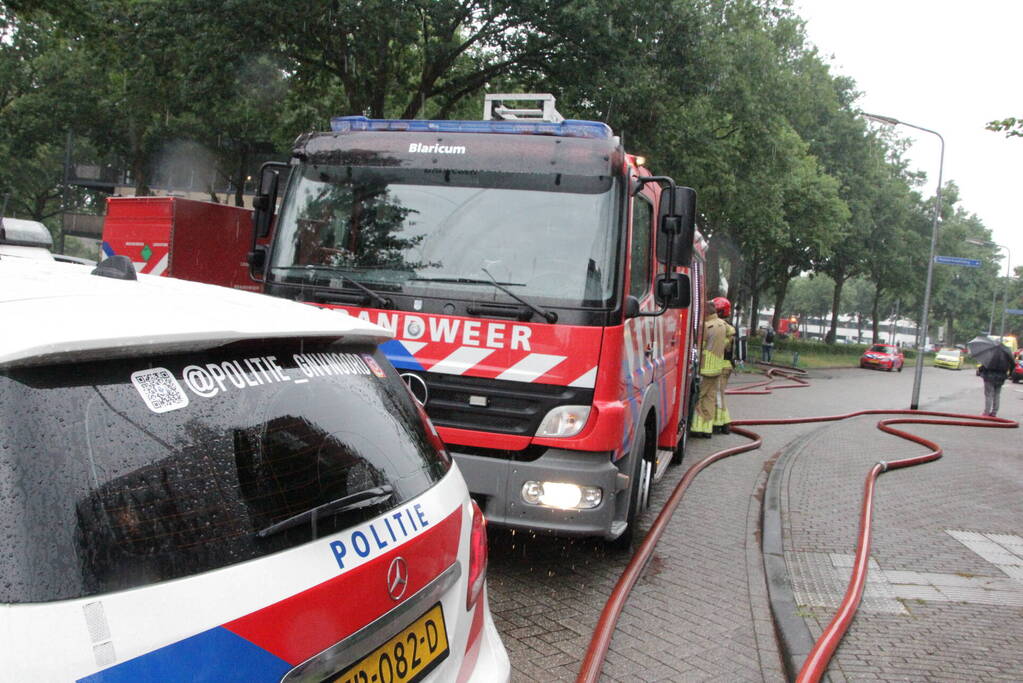 Enorme schade na brand in flatwoning