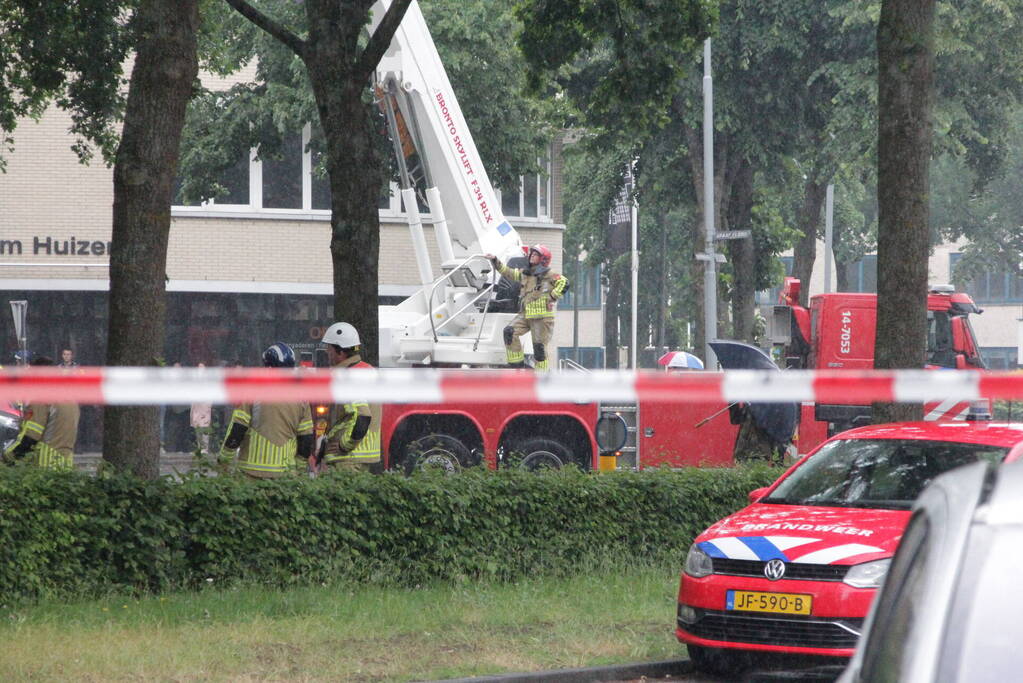 Enorme schade na brand in flatwoning