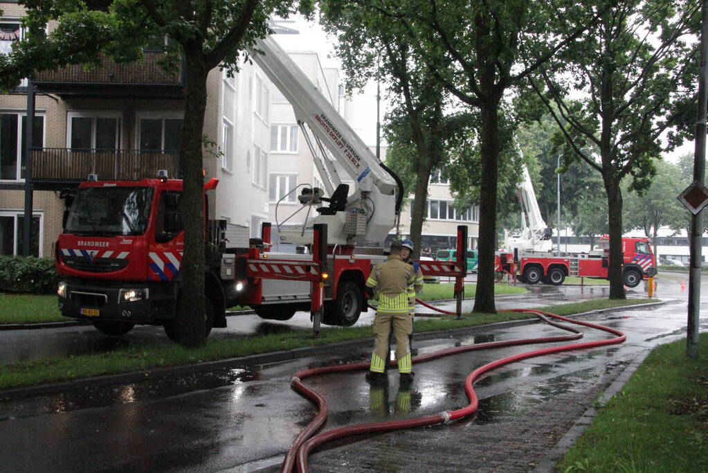 Enorme schade na brand in flatwoning