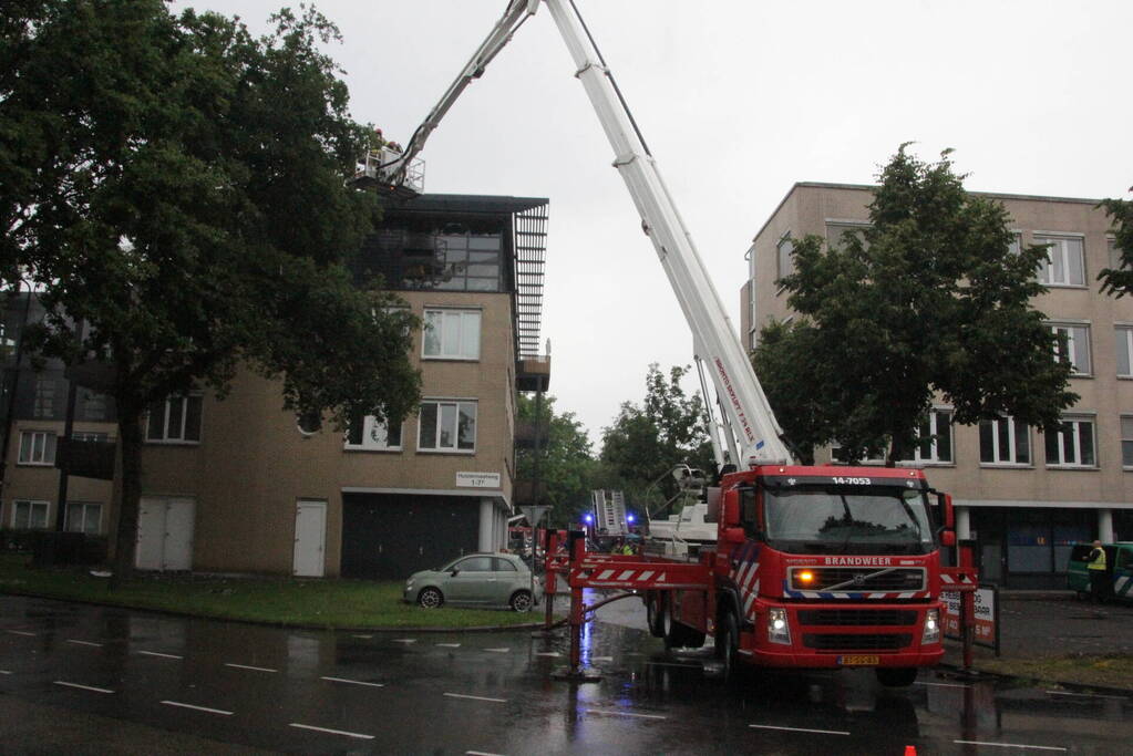 Enorme schade na brand in flatwoning
