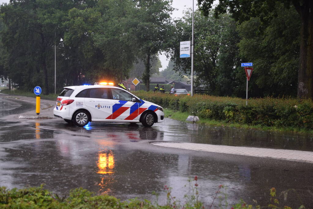 Automobilist aangehouden na eenzijdig ongeval