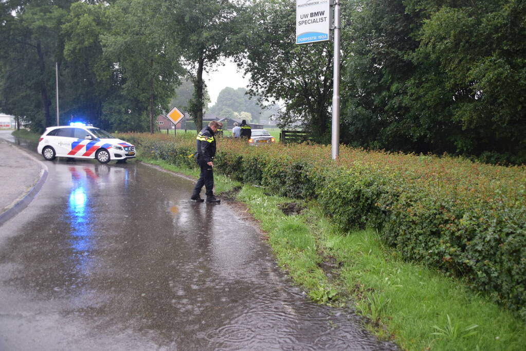Automobilist aangehouden na eenzijdig ongeval