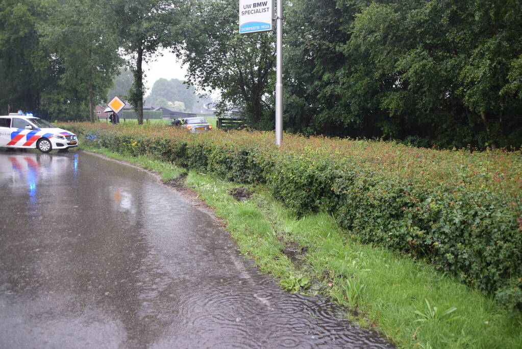 Automobilist aangehouden na eenzijdig ongeval