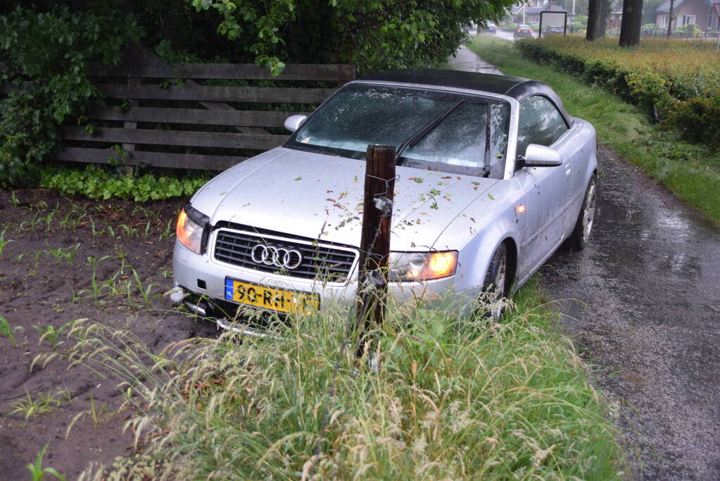 Automobilist aangehouden na eenzijdig ongeval