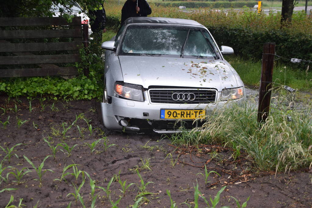 Automobilist aangehouden na eenzijdig ongeval