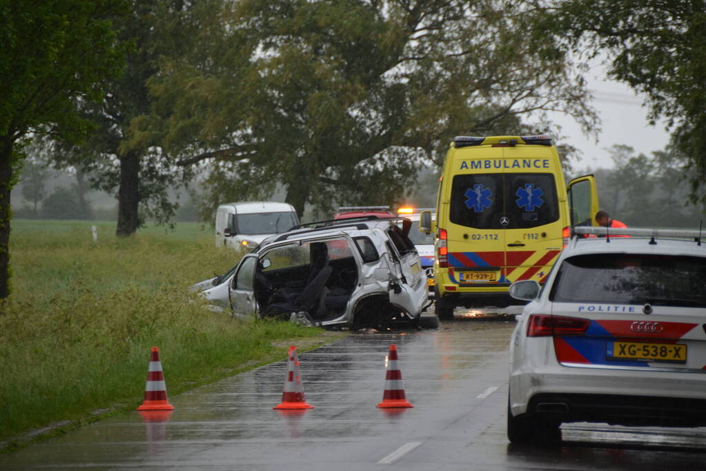 Persoon gewond na ernstig ongeval