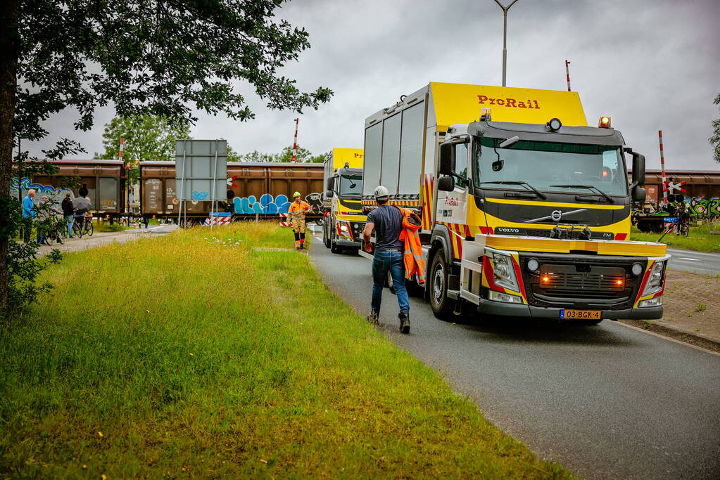 Wagon Ponlijn gekanteld