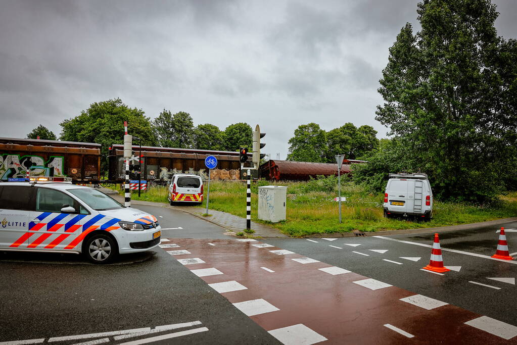 Wagon Ponlijn gekanteld