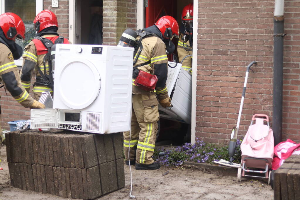 Droger veroorzaakt brand in woning