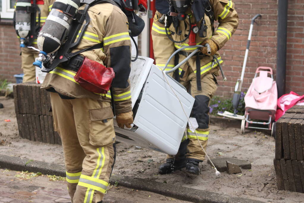 Droger veroorzaakt brand in woning