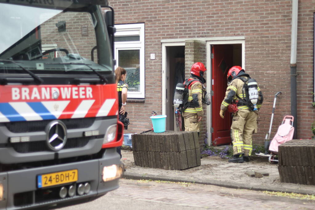 Droger veroorzaakt brand in woning
