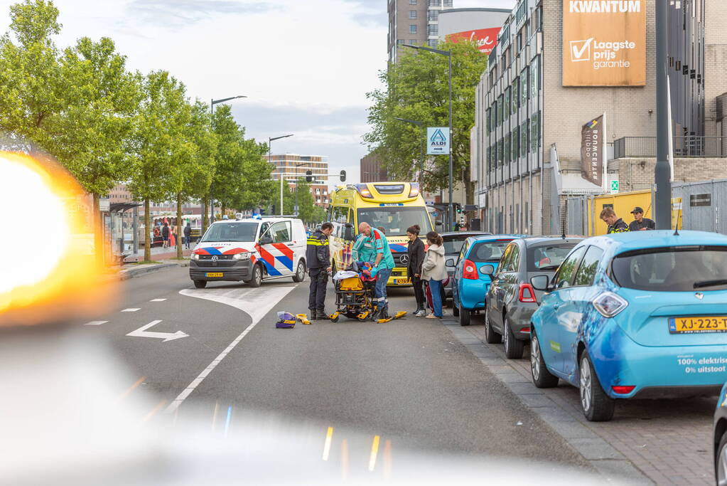 Scooterrijder gewond bij aanrijding