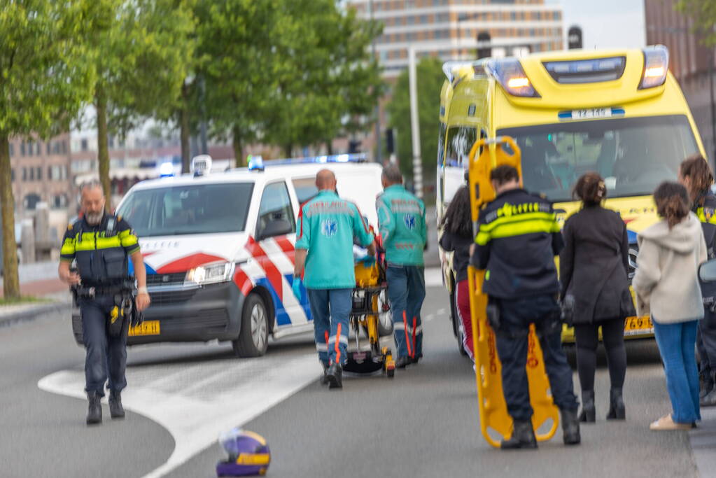 Scooterrijder gewond bij aanrijding