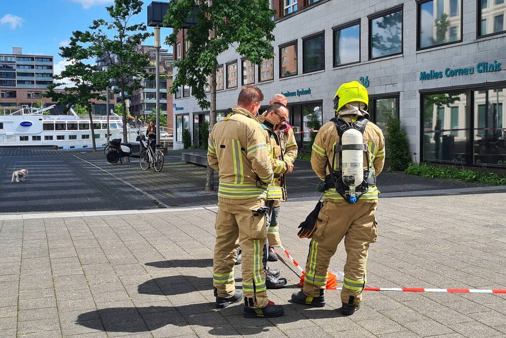 Brandweer doet onderzoek naar onbekende vloeistof