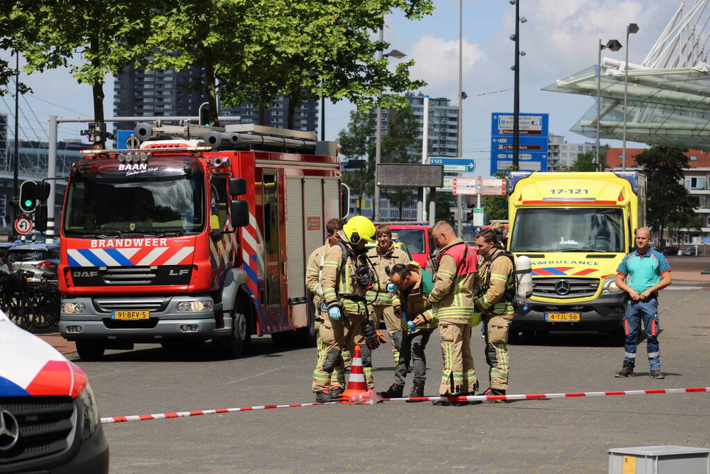 Brandweer doet onderzoek naar onbekende vloeistof