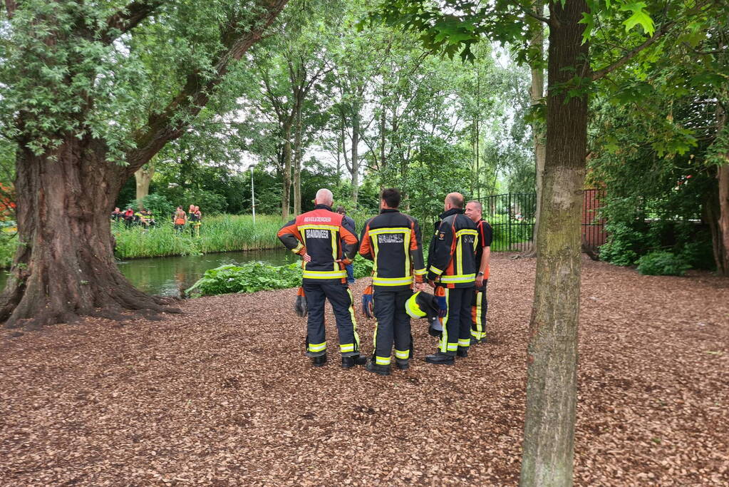 Zoekactie na gevonden fiets aan waterkant