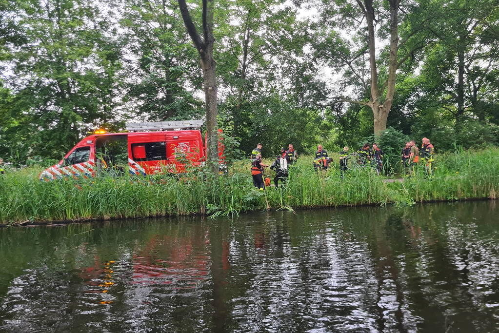 Zoekactie na gevonden fiets aan waterkant