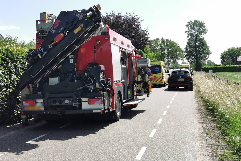 Motorrijder overleden bij botsing met auto