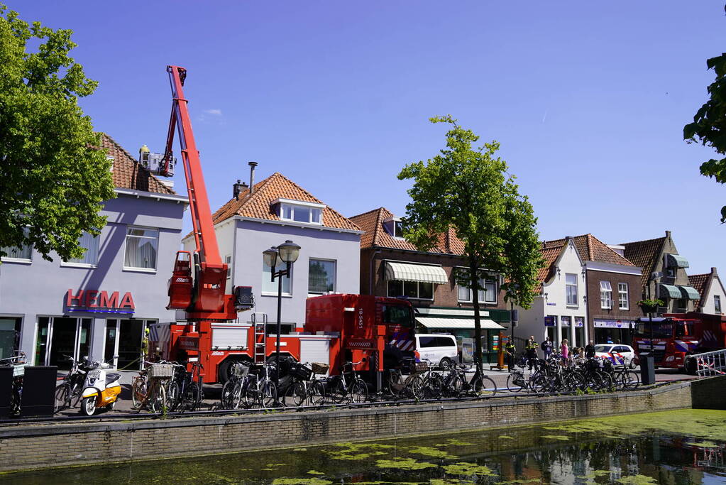 Hevige brand in filiaal van Hema