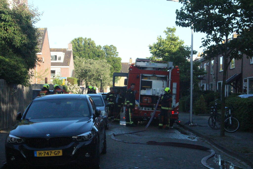 Mogelijk asbest vrijgekomen bij brand